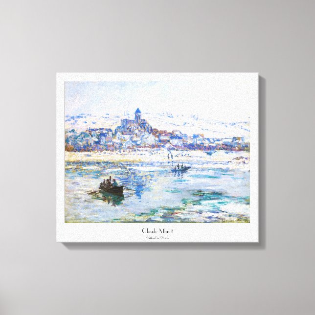 Vetheuil in Winter Claude Monet Canvas Print (Front)