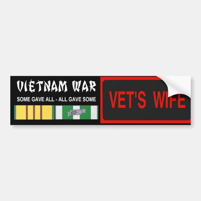 VETS WIFE STICKER (Front)