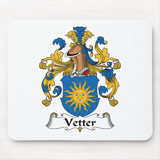 Vetter Family Crest Mouse Pad (Front)
