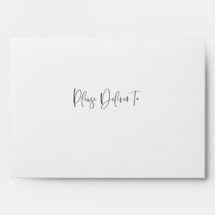 Veuillez Livrer À Une Enveloppe De Calligraphie Si
