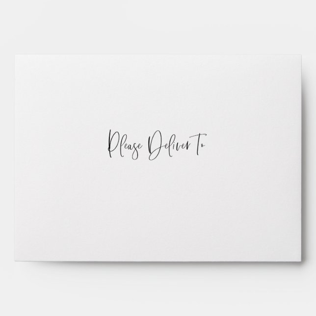 Veuillez Livrer À Une Enveloppe De Calligraphie Si (Devant)