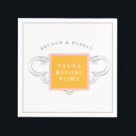 Veuve Before Vows Brunch Bridal Party Napkin<br><div class="desc">Celebrate in style with our champagne themed party,  brunch,  and luncheon napkins. Personalize with your occasion a slogan.</div>