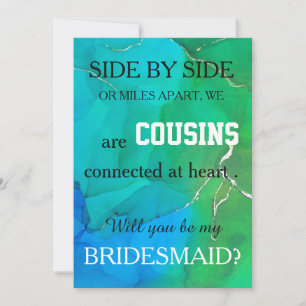 Veux-tu être ma demoiselle d'honneur ? invitation