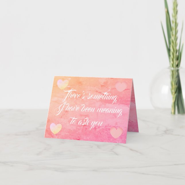 Veux-tu m'épouser carte (Devant)