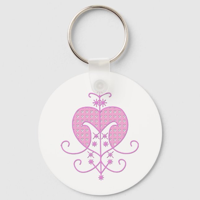 Veve for Erzulie Freda Keychain (Front)