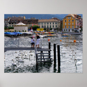 Vevey Lake Geneva Poster