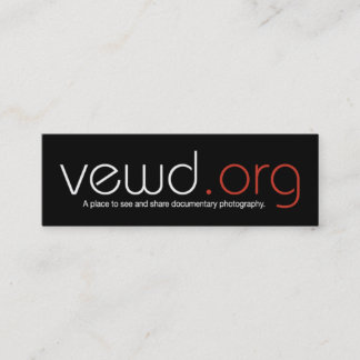 Vewd Media Photographer Card - Skinny