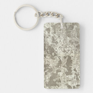 Vezelay, Cosne Keychain