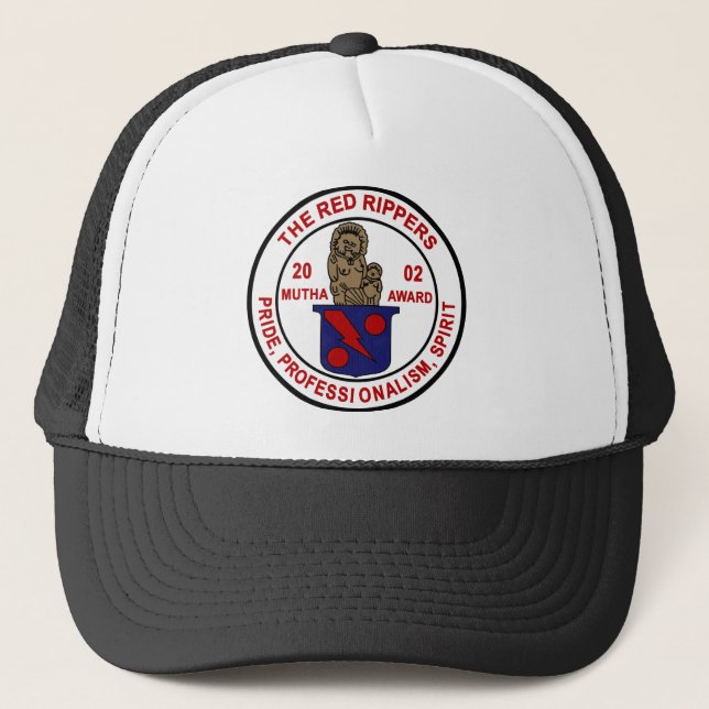 VF-11 Red Rippers Mutha Award Trucker Hat (Front)