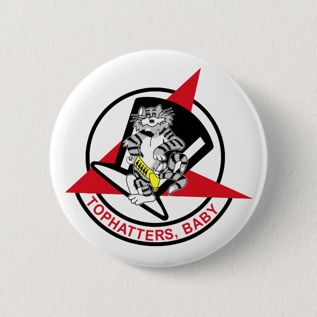 VF-14 Tophatters 2 Inch Round Button (Front)
