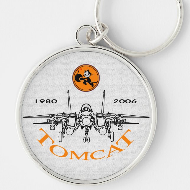 VF-31 Tomcatters - NAS Oceana - F-14 Tomcat Keychain (Front)