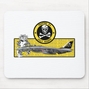 VF-84 JOLLY ROGERS F-14 TOMCAT MOUSE PAD