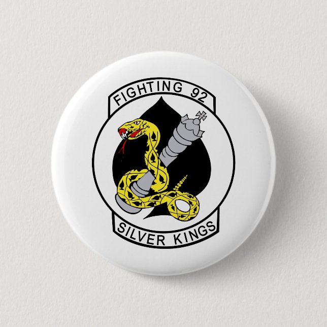 VF-92 Silver Kings 2 Inch Round Button (Front)