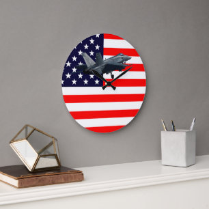 VFA-106 Gladiators F/A-18 Super Hornet US Navy Tri Large Clock