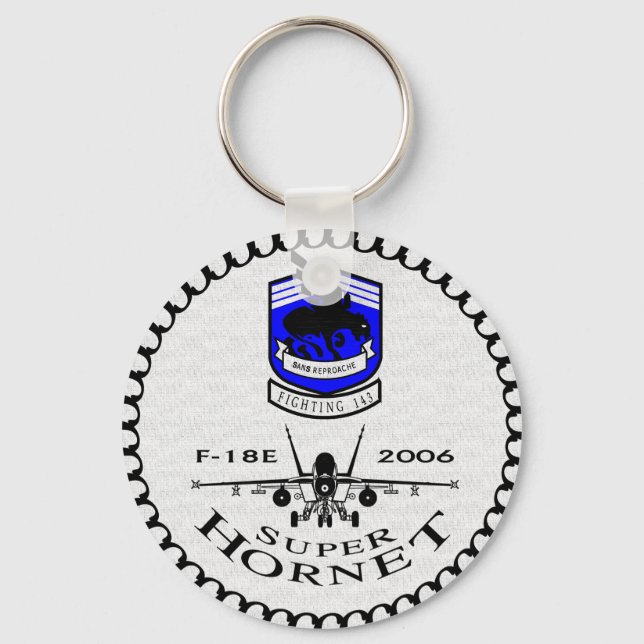 VFA-143 Pukin' Dogs - F-18 Super Hornets Keychain (Front)