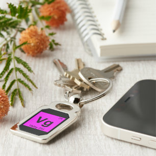 Vg - Valley Girl Chemistry Periodic Table Symbol Keychain