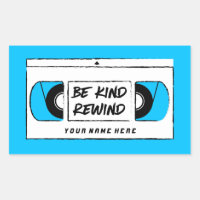 VHS Be Kind Rewind Novelty Sticker