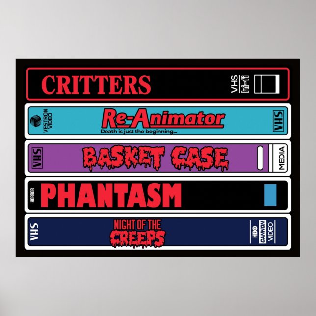 VHS Classic Stack Poster (Front)