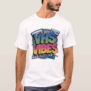 VHS Vibes Graffiti Design – Retro 80s Style T-Shirt