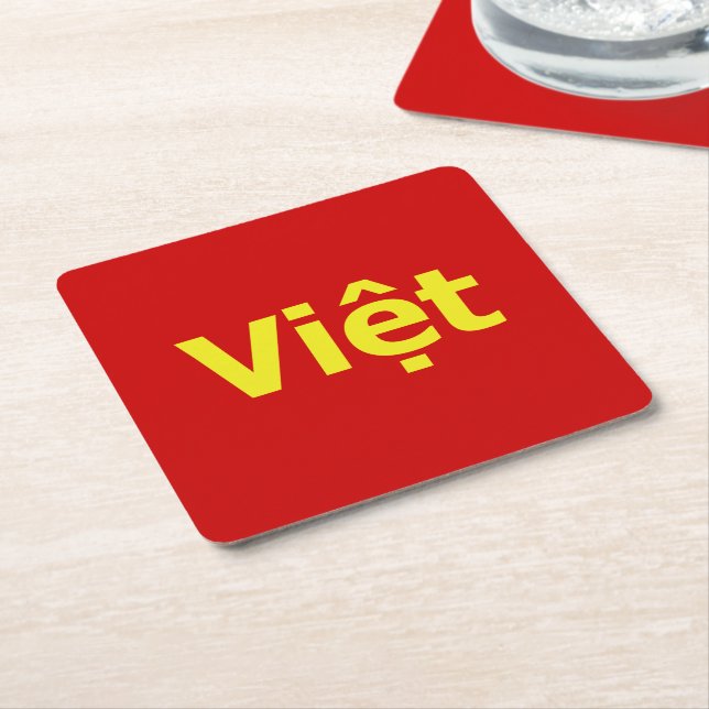 Việt Square Paper Coaster (Angled)