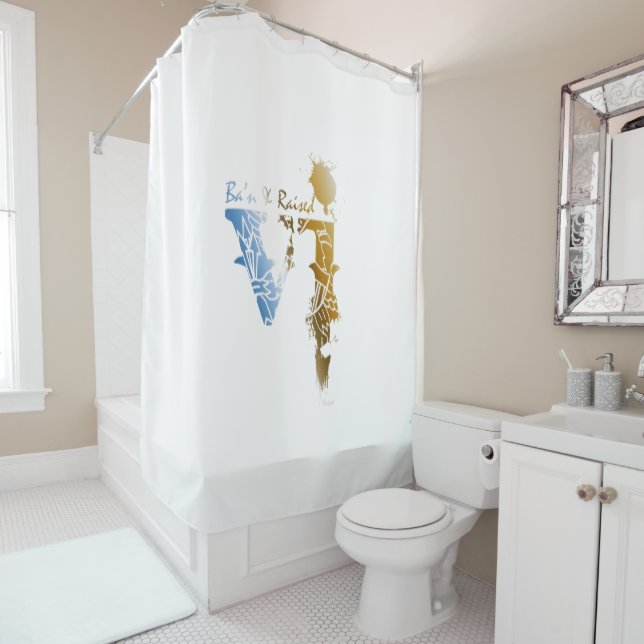 VI Ba'n and Raised Shower Curtain (In Situ)