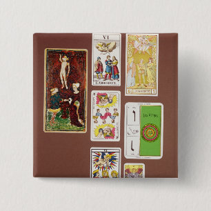 VI The Lovers 2 Inch Square Button