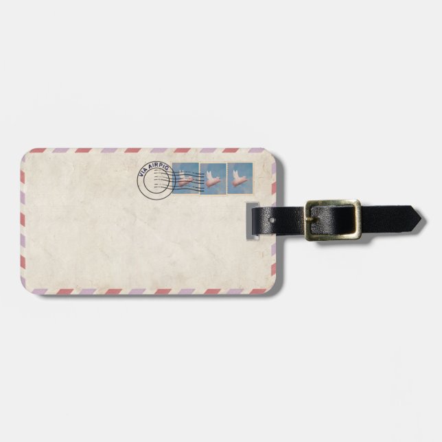 via airpig luggage tag (Front Horizontal)