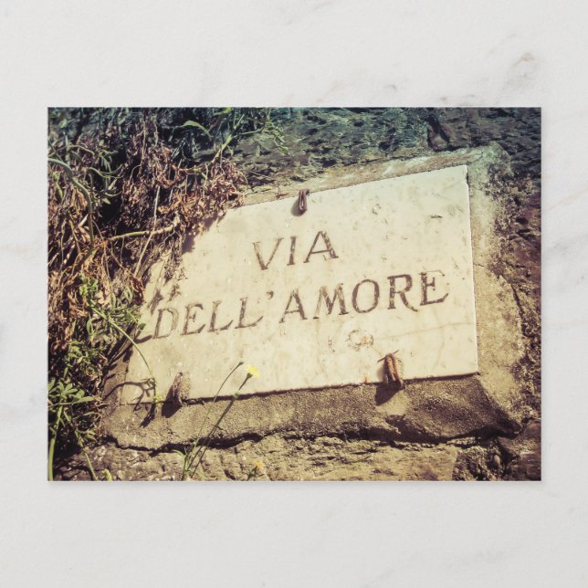 Via Dell' Amore (Street of Love) Italian Postcard (Front)