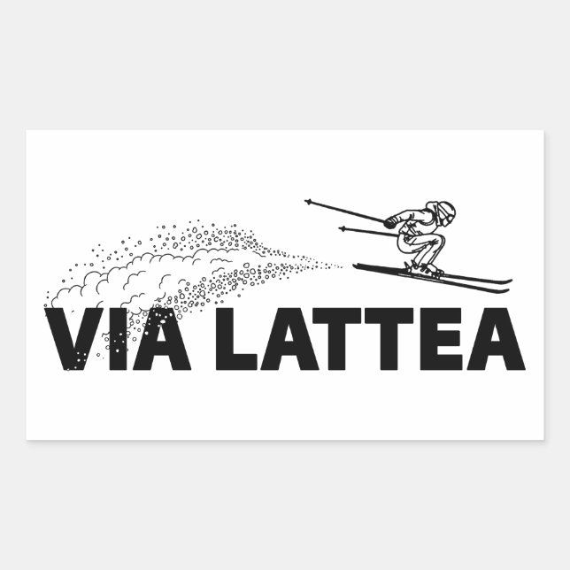 Via Lattea Ski Jumper Sticker (Front)
