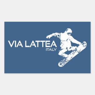 Via Lattea Snowboarder Sticker