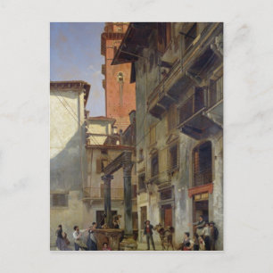 Via Mazzanti, Verona, 1880 Postcard