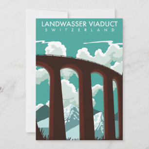Viaduc de Landwasser Suisse T-Shirt Carte postale