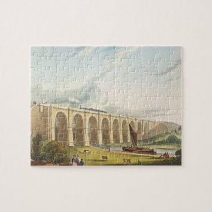 Viaduct across the Sankey Valley, plate 4 from 'Li Jigsaw Puzzle