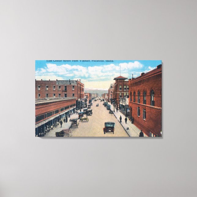 Viaduct View of East Centre Street Canvas Print (Front)
