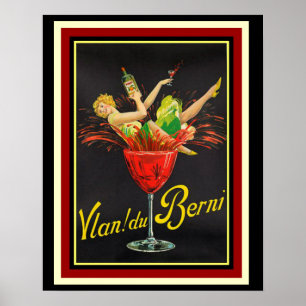 Vian! du Berni- Cappiello Ad Poster 16 x 20