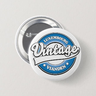 Vianden luxembourg retro logo 2 inch round button