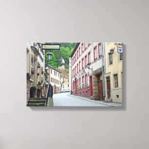 Vianden, Luxembourg street scene Canvas Print