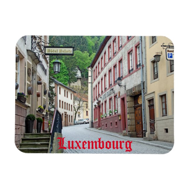 Vianden, Luxembourg street scene Magnet (Horizontal)