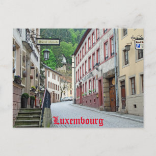 Vianden, Luxembourg street scene Postcard