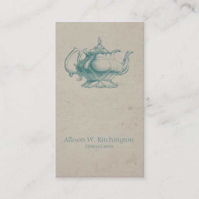Viantage Tea Pot Business Card (Front)