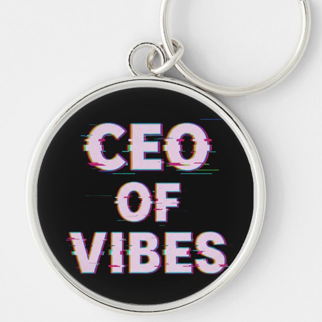 VIBE CEO PROTOCOL - Reality Glitch (Instant Aura U Keychain (Front)
