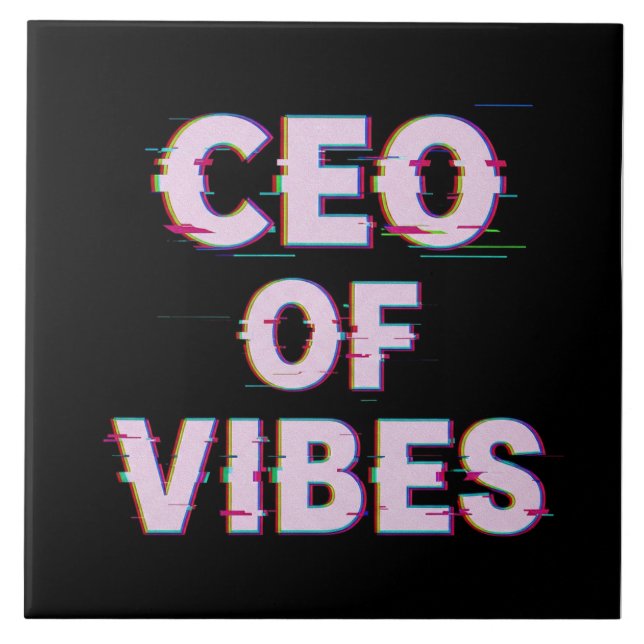 VIBE CEO PROTOCOL - Reality Glitch (Instant Aura U Tile (Front)