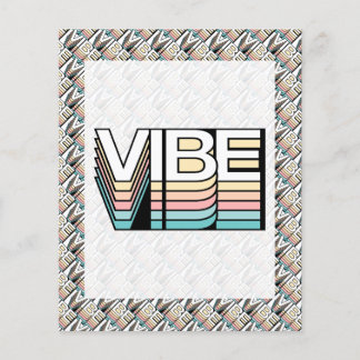 Vibe Retro Aesthetic Modern Mood Typography Flyer