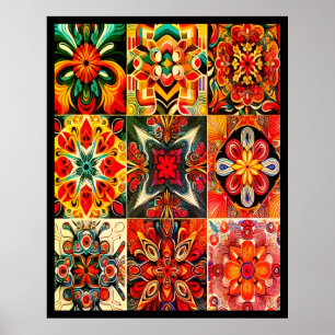 Vibe Rétro des Années 70 sur une Affiche de Mur In