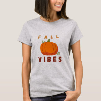 Vibes Automne - Joli T-shirt Automne Citrouille