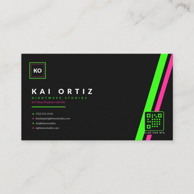 Vibes Business Card (Front)