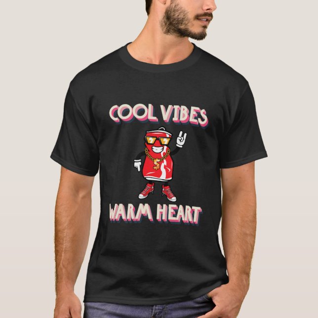 Vibes cool coeur chaud T-shirt (Devant)