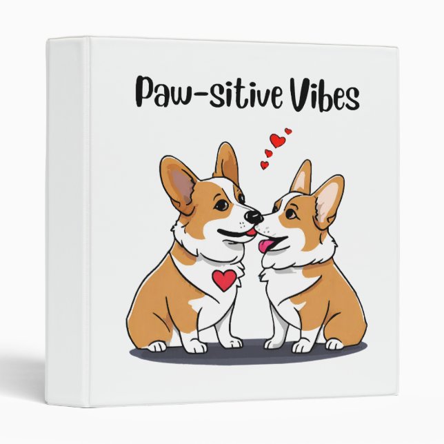  Vibes Corgis in Love Binder (Front/Spine)