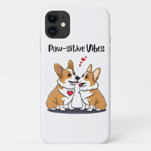 Vibes Corgis in Love iPhone 11 Case