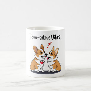 Vibes Corgis in Love Coffee Mug